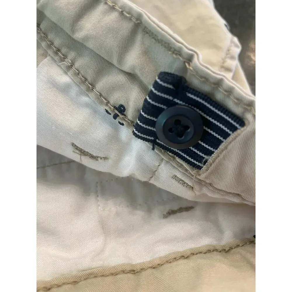 OshKosh B/Gosh youth shorts 7 khaki with anchors 100% cotton